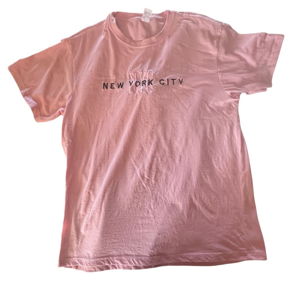 Matrix New York City Graphic T Shirt Pink‎ XL Cotton NYC Souvenir Tee
